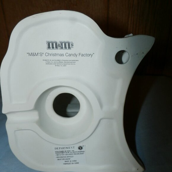 VTG Dept 56 M&M's Chocolate Candy Factory Lighted House w/Dish **New w/ Box - Picture 9 of 15